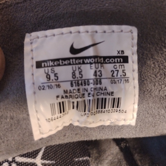 Nike SB Zoom Stephan Janoski Triple Black Anthricite 616490-006 Mens Size 9.5 - Picture 8 of 8